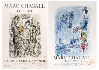 Marc CHAGALL (1887-1985)
Lot de deux affiches...
