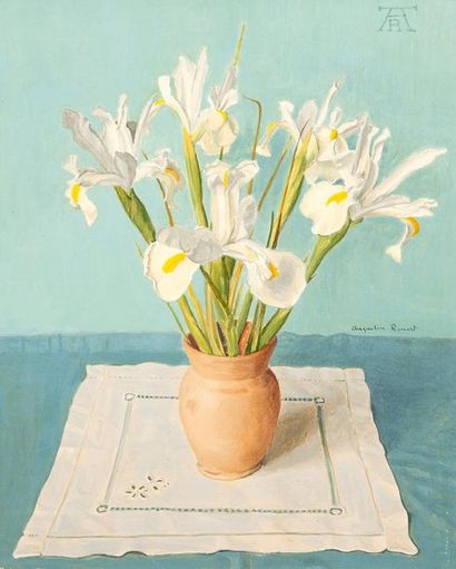 Augustin ROUART (1907-1997)
Bouquet d'Iris.
Huile...