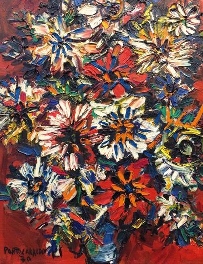 René PORTOCARRERO (1912-1986)
Flores, 1970.
Huile...