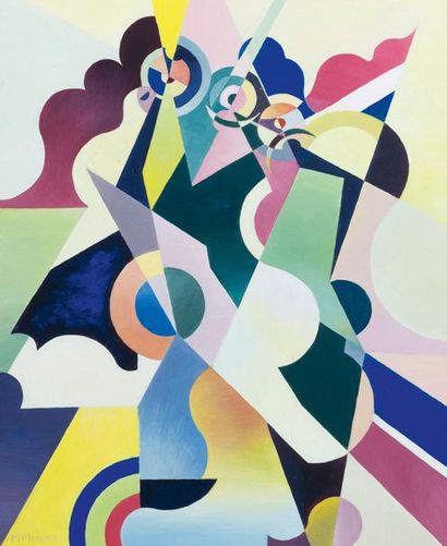 Michel MORENO (1945)
Les chemins de la liberté.
Huile...