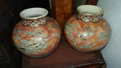 SATZUMA, Japon,


Paire de vases boules à...