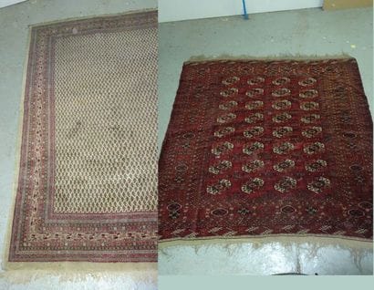 Deux grands tapis :

- un Boukkhara.

204...