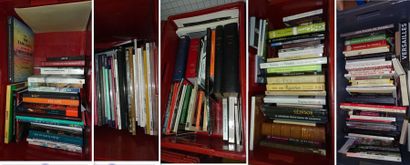 5 caisses de documentation, de livres d'art...