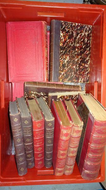 Caisse de livres des XIXème et XXème siècles,...