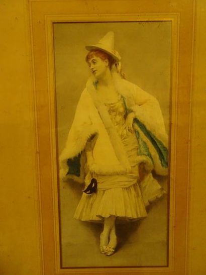 Colombine.

Estampe en couleurs.

Trace de...