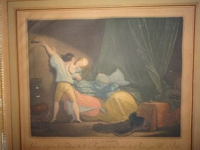 D'après H. FRAGONARD,


Le verrou.

Gravure...