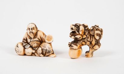 JAPON


Deux netsuke en ivoire (Elephantidae...