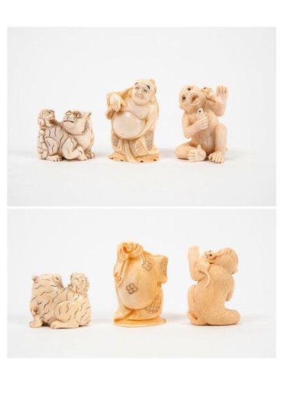 JAPON


Trois pièces en en ivoire (Elephantidae...