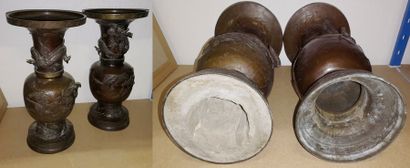 CHINE, XXème siècle


Paire de grands vases...