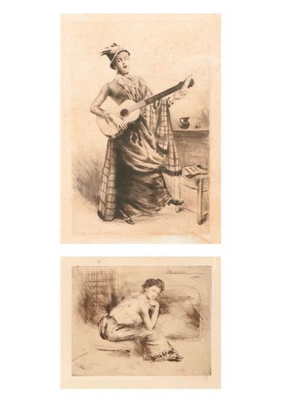 Norbert GOENEUTTE (1854-1894)
La Cigale (portrait...