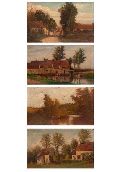 L. RICHEBOIS (XIXème s.) 


Quatre paysages...