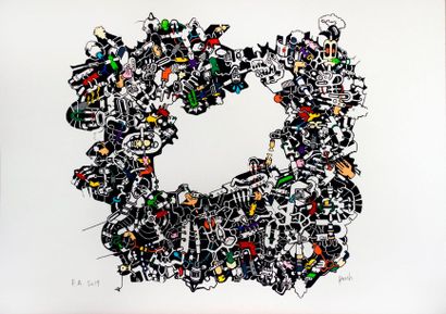 HUET Pierre Marie 


Doodle, 2019. 

Lithographie...