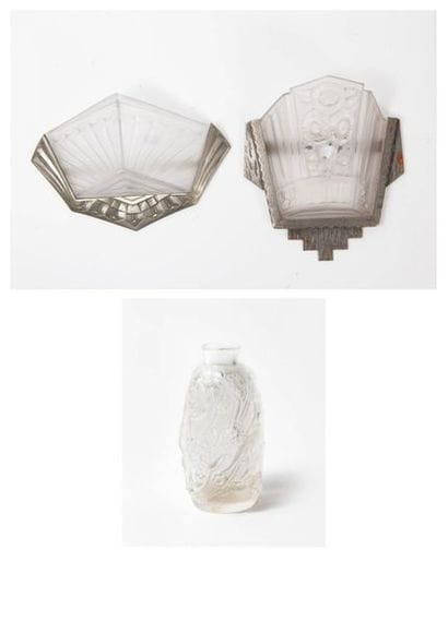 Lot comprenant : 

-Deux appliques murales...