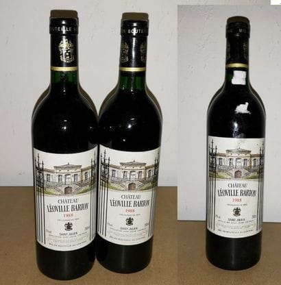 CHATEAU LEOVILLE BARTON

3 bouteilles 1988.

Une...