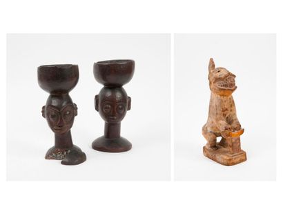 AFRIQUE

Lot comprenant deux coupes sur pied...