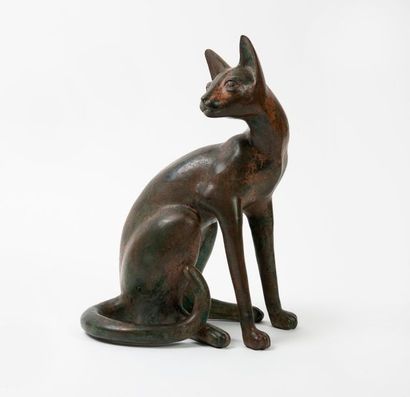 Ecole du XXe siècle 

Chat assis. 

Epreuve...