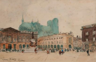 FRANK BOGGS (1855-1926)

Place de Reims.
Dessin,...