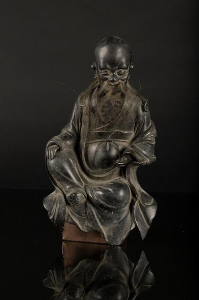 CHINE - XIXe siècle
Statuette de Shoulao...