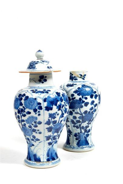 CHINE. Epoque Kanghi (1662-1722). Paire de...