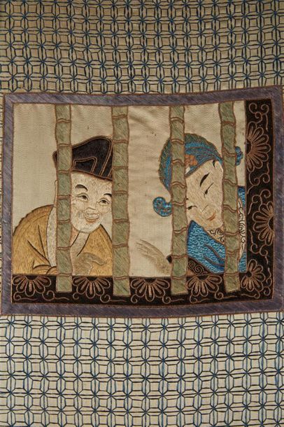 CHINE - XIXe siècle
Ensemble de six panneaux...