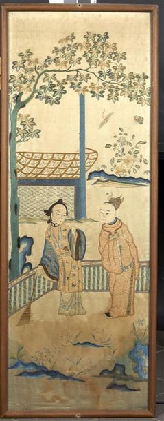 CHINE - XIXe siècle
Ensemble de six panneaux...