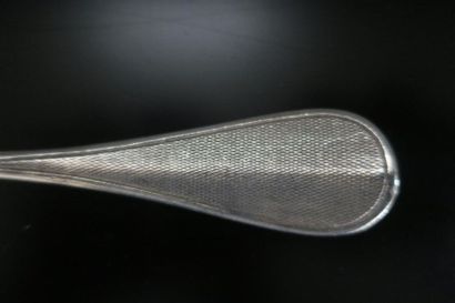 Ensemble en argent: . Couvert à salade en...