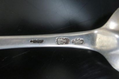 Ensemble de couverts en argent du XVIIIème...