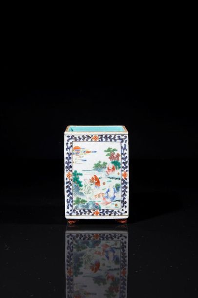 CHINE - Epoque JIAQING (1796 - 1820)
Porte-pinceaux...