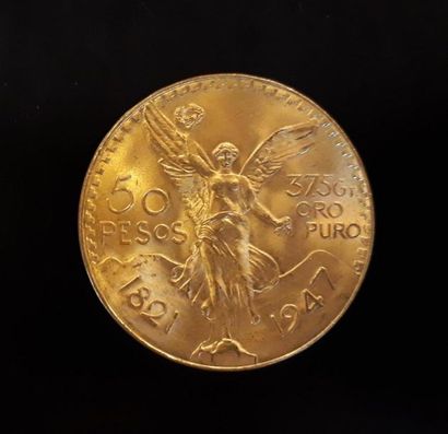 1 monnaie en or: 50 pesos Mexique 1947