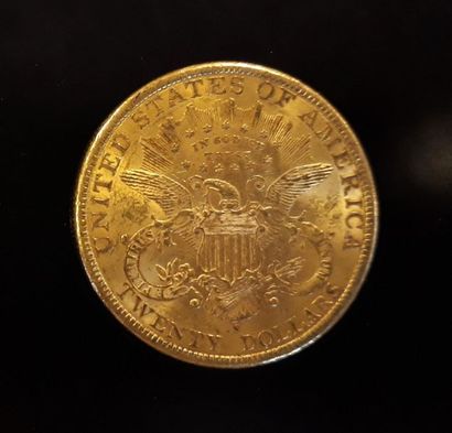 1 monnaie en or : 20$ US 1898