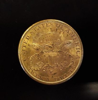 1 monnaie en or : 20$ US 1885