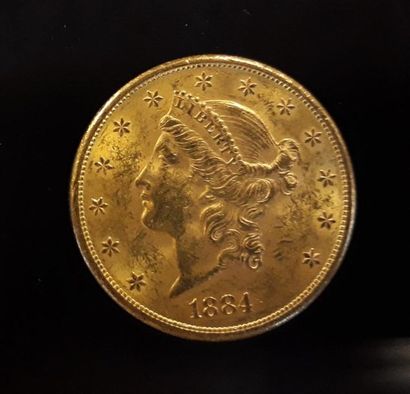 1 monnaie en or : 20$ US 1884