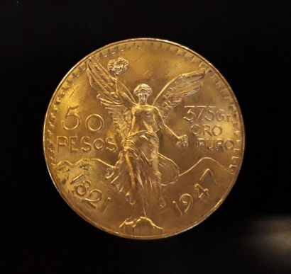 1 monnaie en or: 50 pesos Mexique 1947