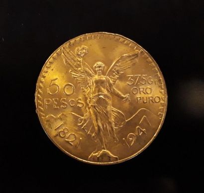 1 monnaie en or: 50 pesos Mexique 1947