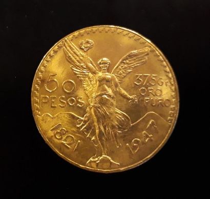 1 monnaie en or: 50 pesos Mexique 1947