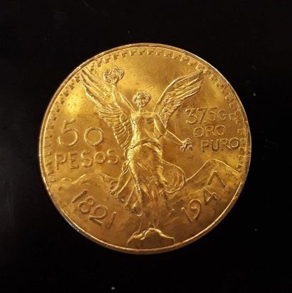 1 monnaie en or : 50 pesos Mexique 1947