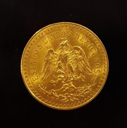 1 monnaie en or : 50 pesos Mexique 1925