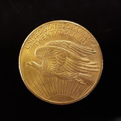 1 monnaie en or : 20 US $ 1908