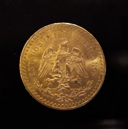 1 monnaie en or : 50 pesos Mexique 1945