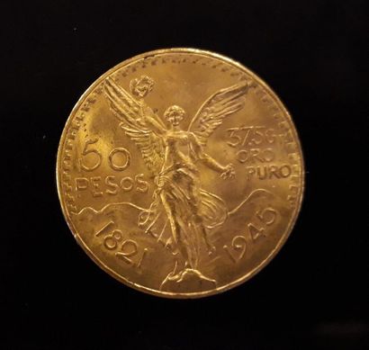 1 monnaie en or : 50 pesos Mexique 1945