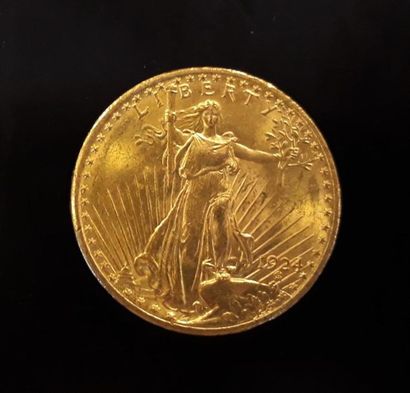 1 monnaie en or : 20 US $ 1924