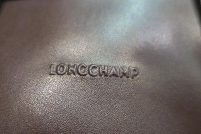 LONGCHAMP. Sac à main en cuir brun