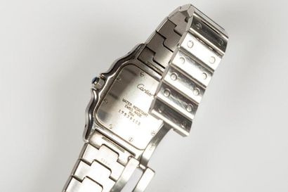CARTIER. Montre bracelet en acier sur bracelet...