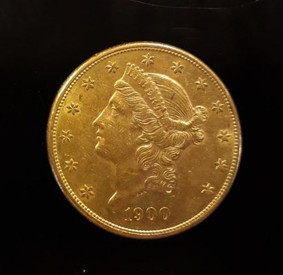 1 monnaie en or : 20 $ 1900 S