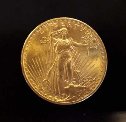 1 monnaie en or: 20 $ US 1924
