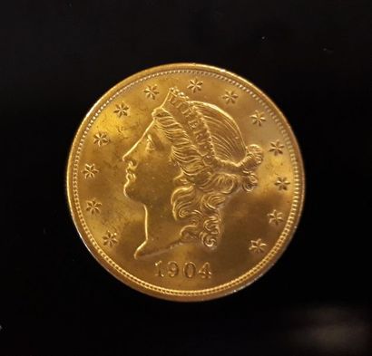 1 monnaie en or: 20 $ US 1904