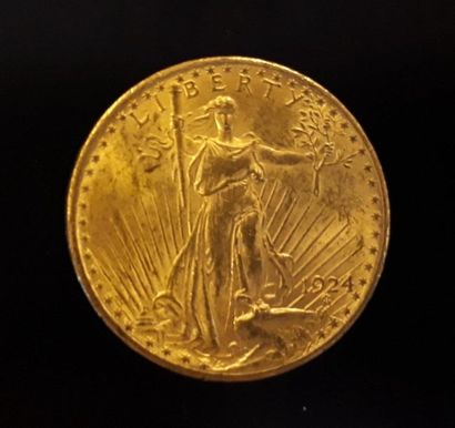 1 monnaie en or: 20 $ US 1924