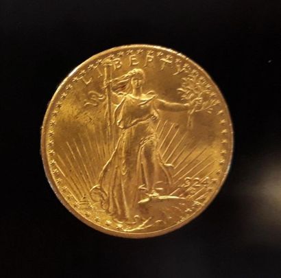 1 monnaie en or: 20 $ US 1924