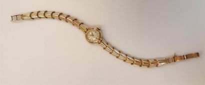 Bracelet-montre de dame en or, le bracelet...