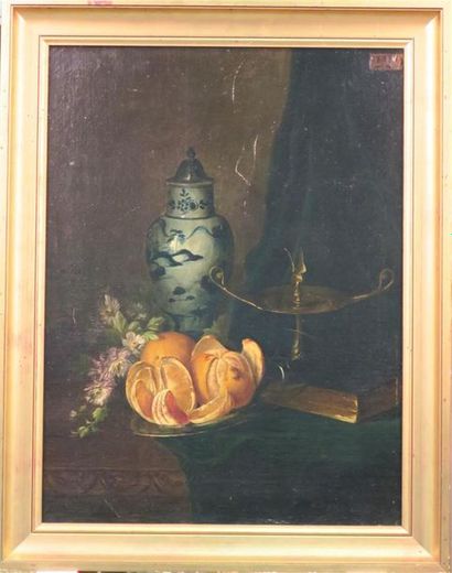 E. DUPRE (XIXème siècle) 
Nature morte aux...